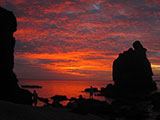 Amazing sunset in Apo Island, Negros Oriental