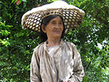 An elder with long hair in Asipulo, Ifugao