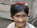 Asipulo Elder Wearing Beaded Hair Ornament