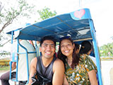 Tricycle Ride Going to Bonbon Beach