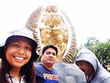 Davao Durian Statue with Crew