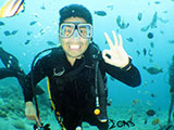 Bauan Batangas Diver with Fishes 3