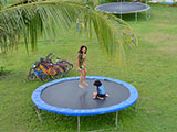 Trampoline at Lotuspod Bed and Breakfast