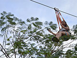 Ziplining at Lotuspod Bed and Breakfast